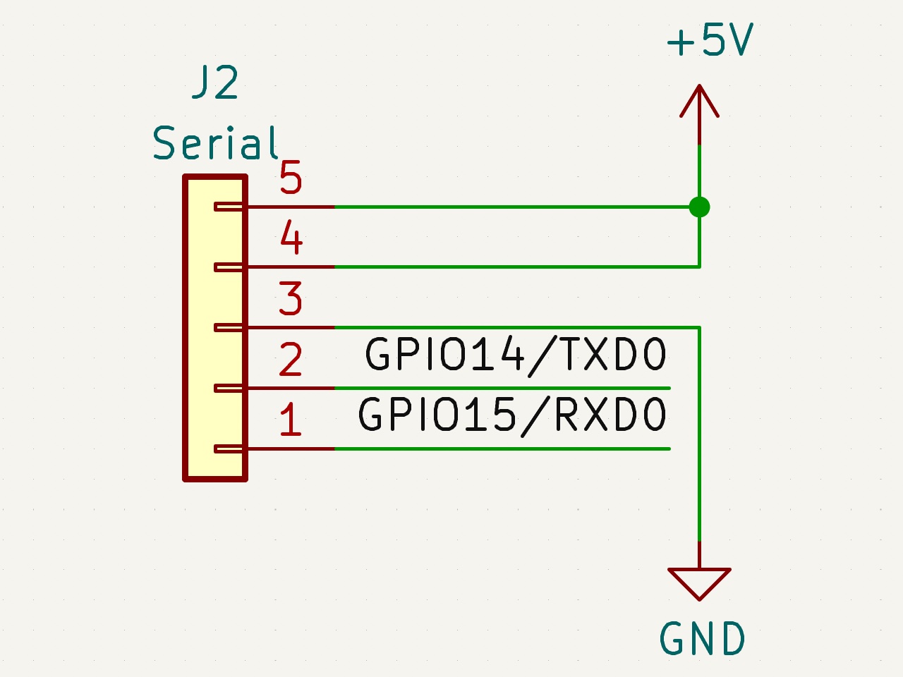 Serial Header Schematic