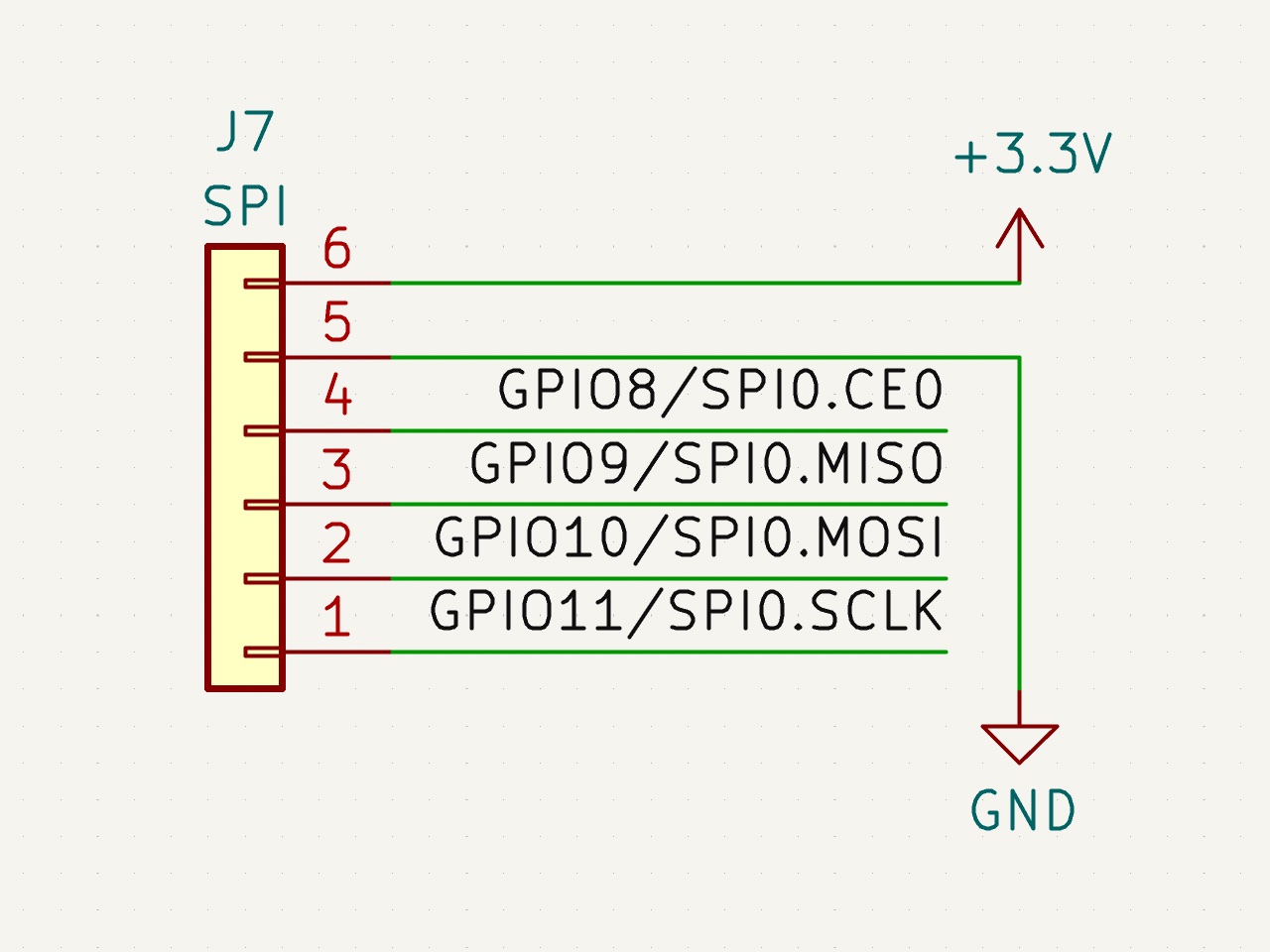 SPI Header Schematic