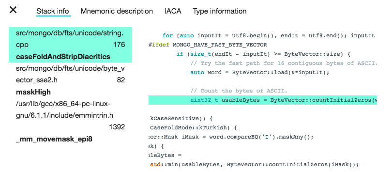 source code stack trace