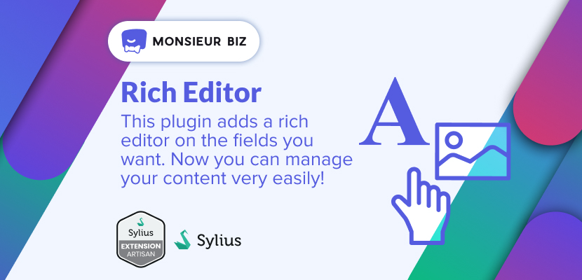 Banner of Sylius Rich Editor plugin