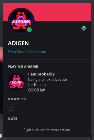 Discord Profile Pop Up