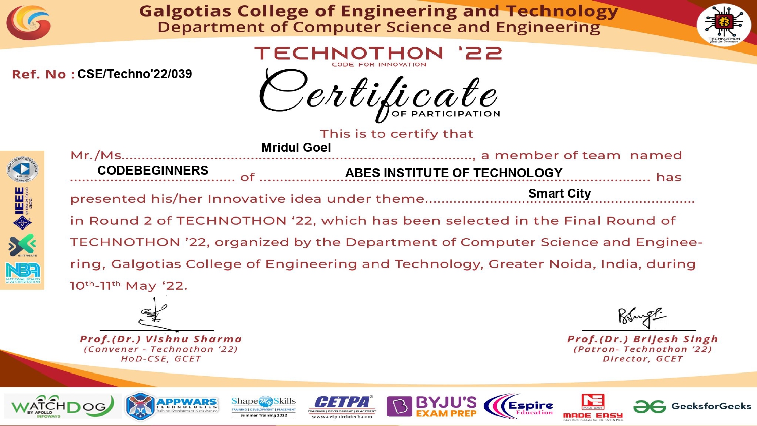 Certificate 8