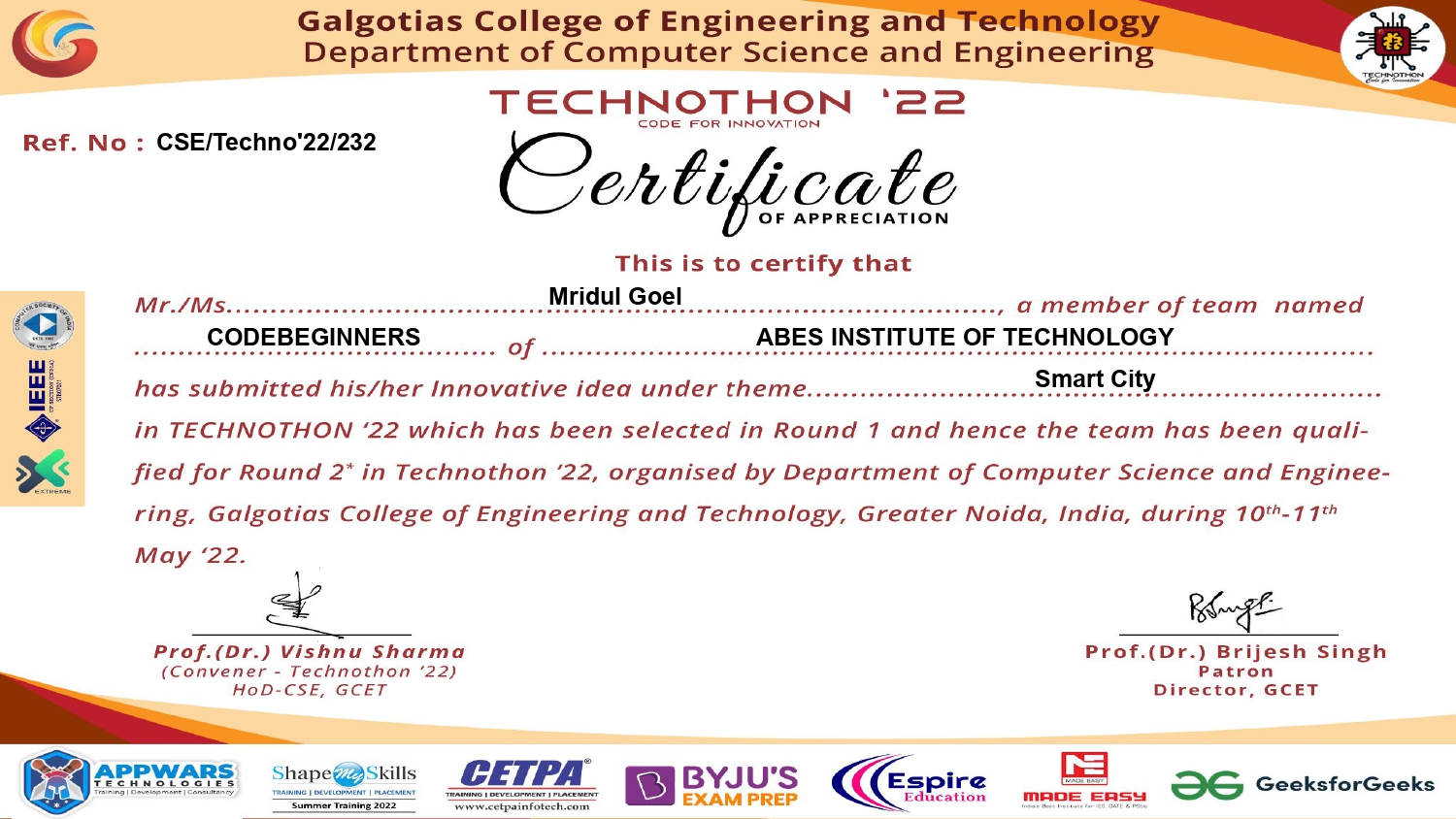 Certificate 9