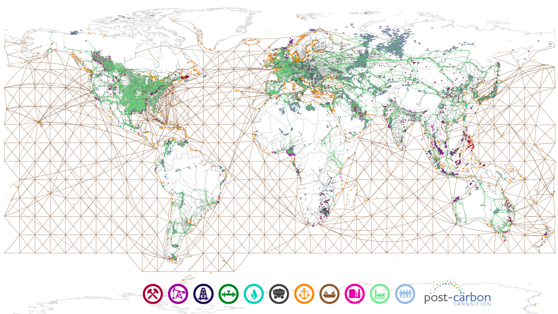 Global fossil fuel infrastructure