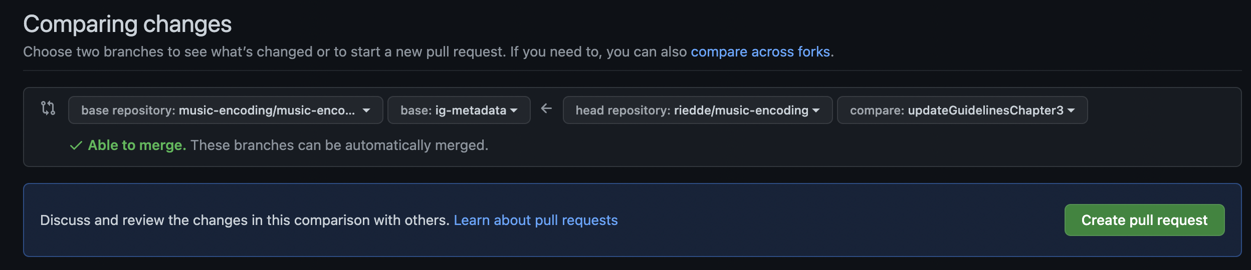 Opening pull request to ig-metadata