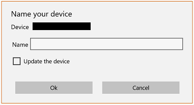 Tag Device Dialog