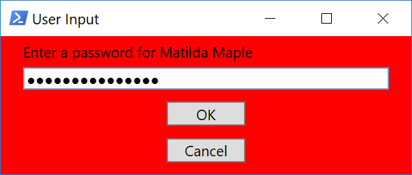 secure input box