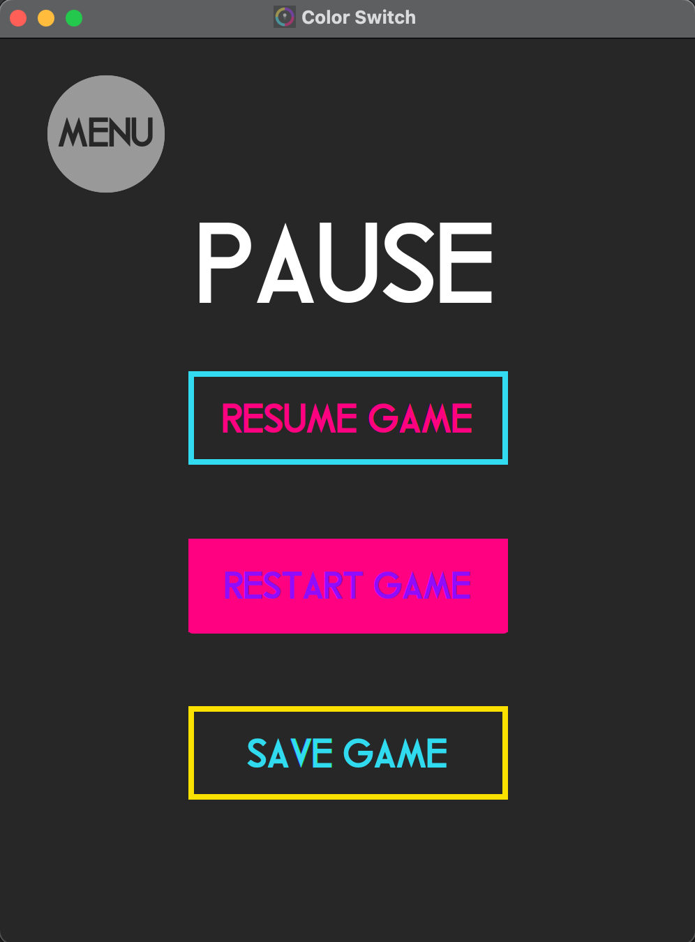 Pause Menu