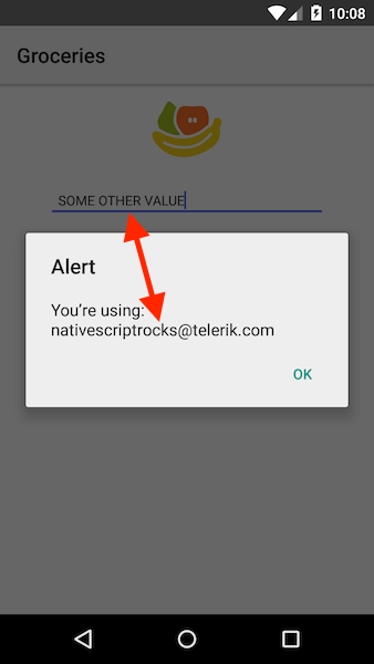 Android with email address that do not match