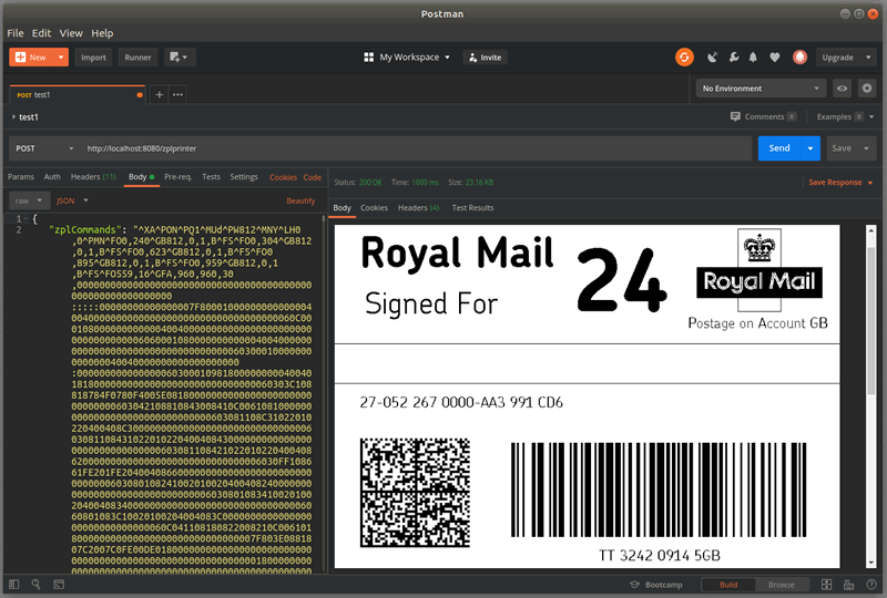 ZPL Commands Sample 3