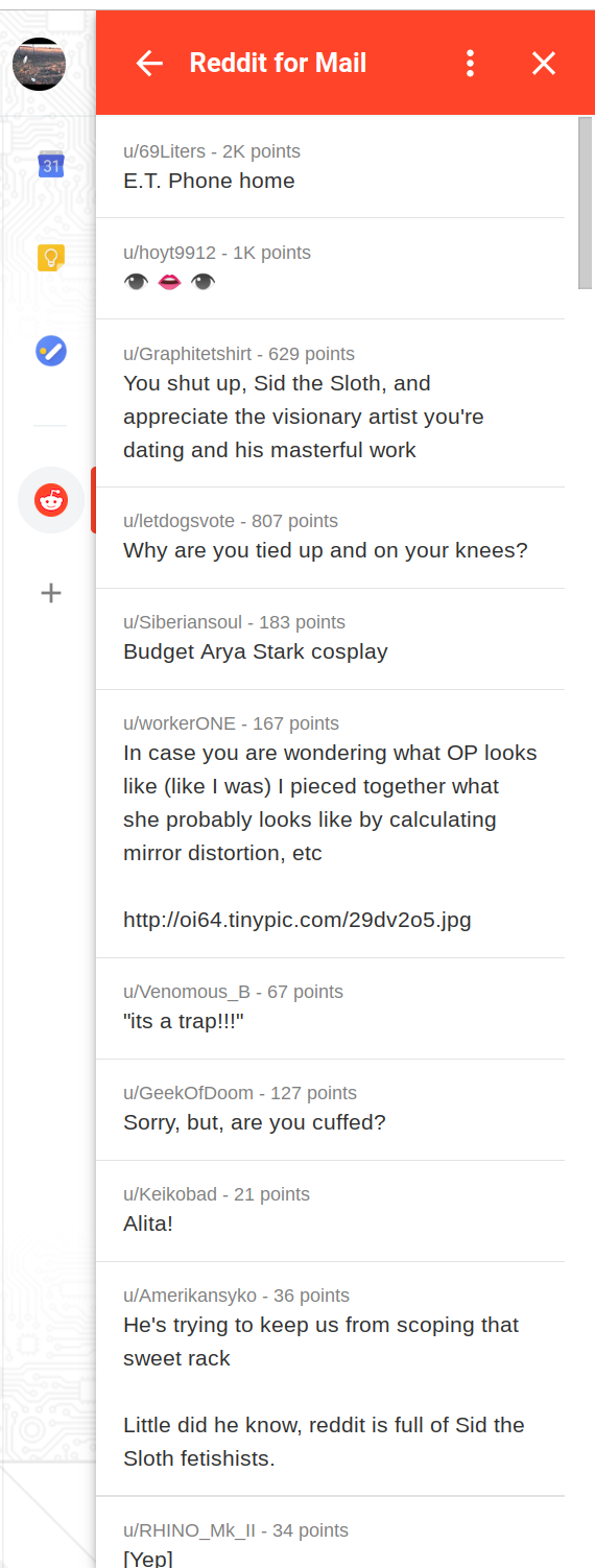 Comments View Screenshot