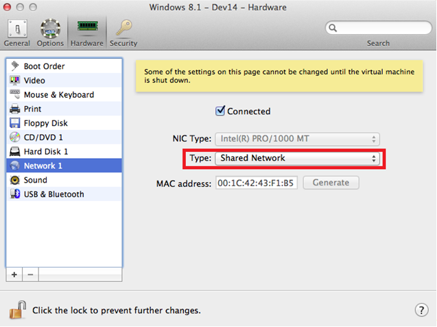 Verify your Shared Network configuration