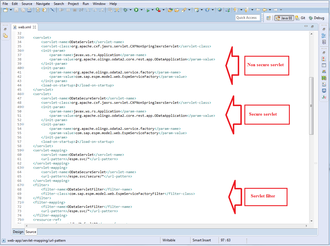 Web.xml for security