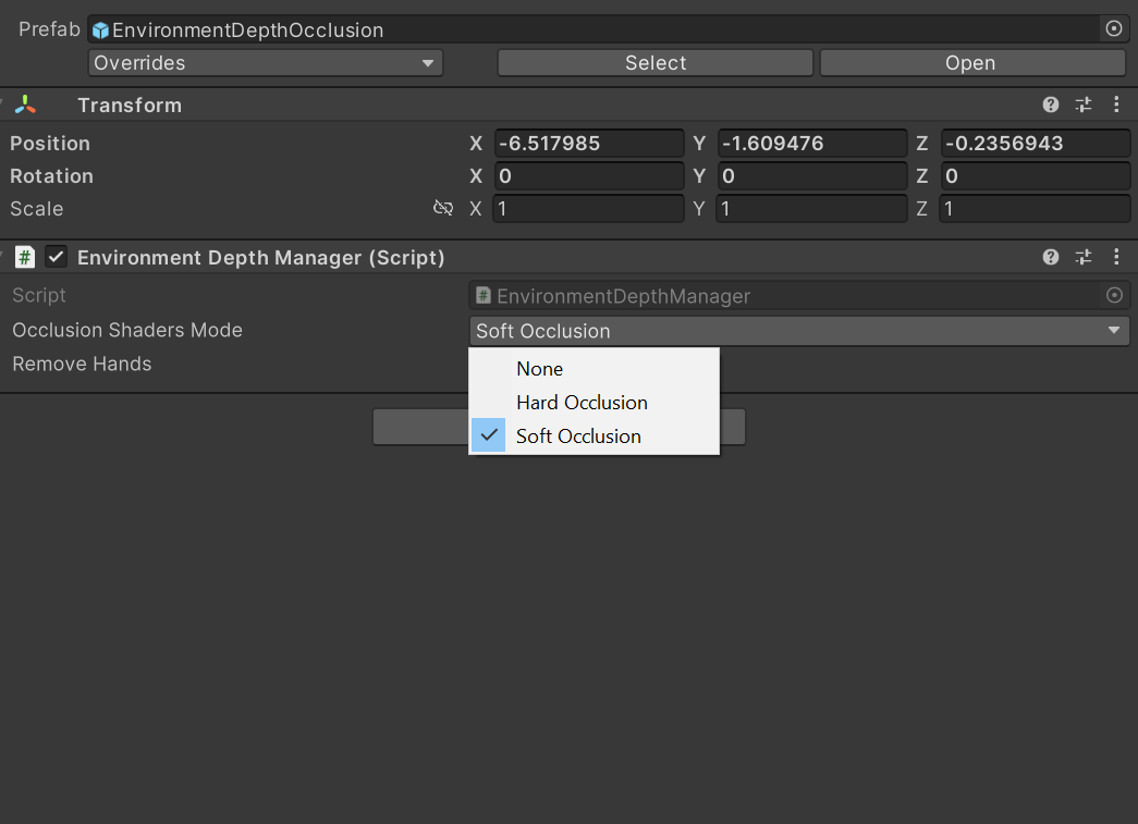 enabling occlusions