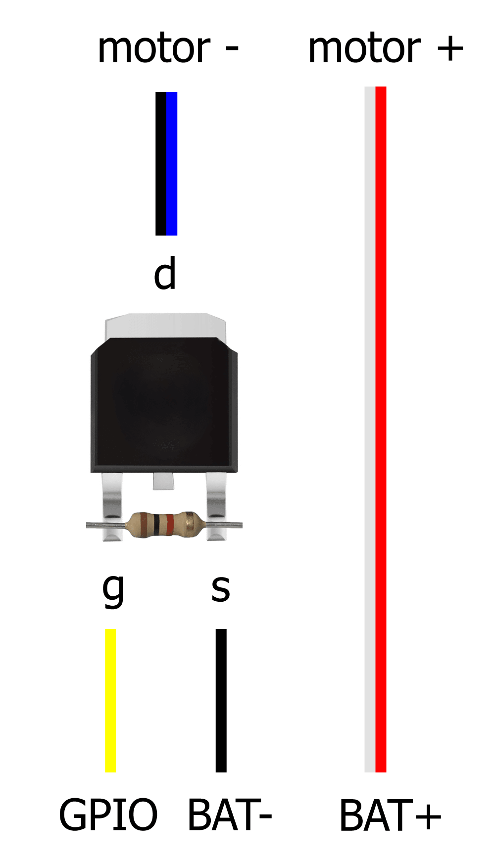 MOSFET connection scheme