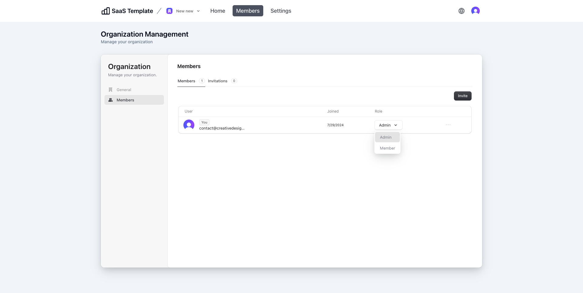 Next.js Boilerplate SaaS Team Management