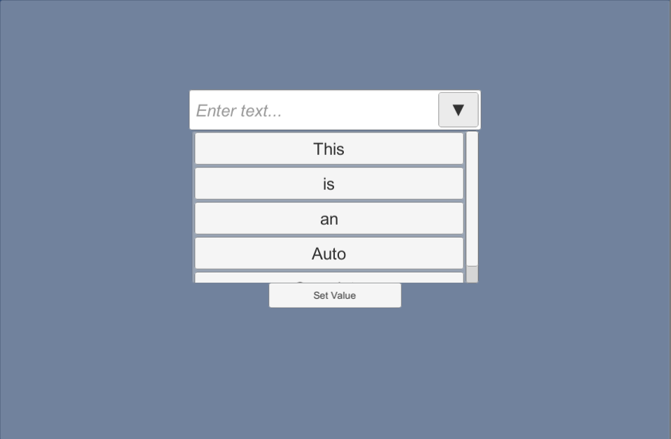 AutoCompleteDropDown