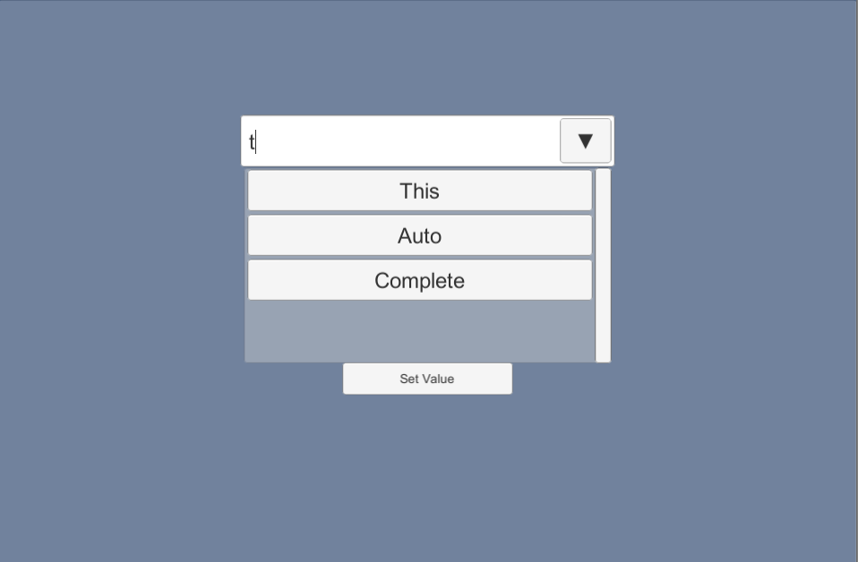 AutoCompleteDropDown