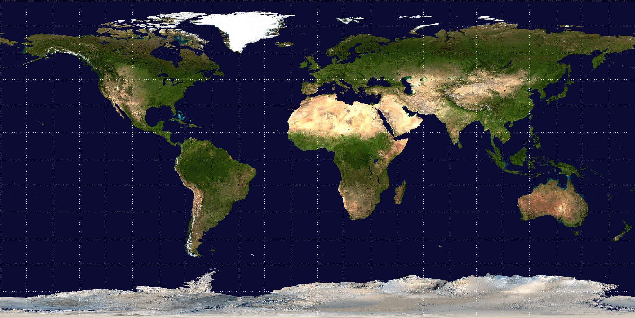 equirectangular earth