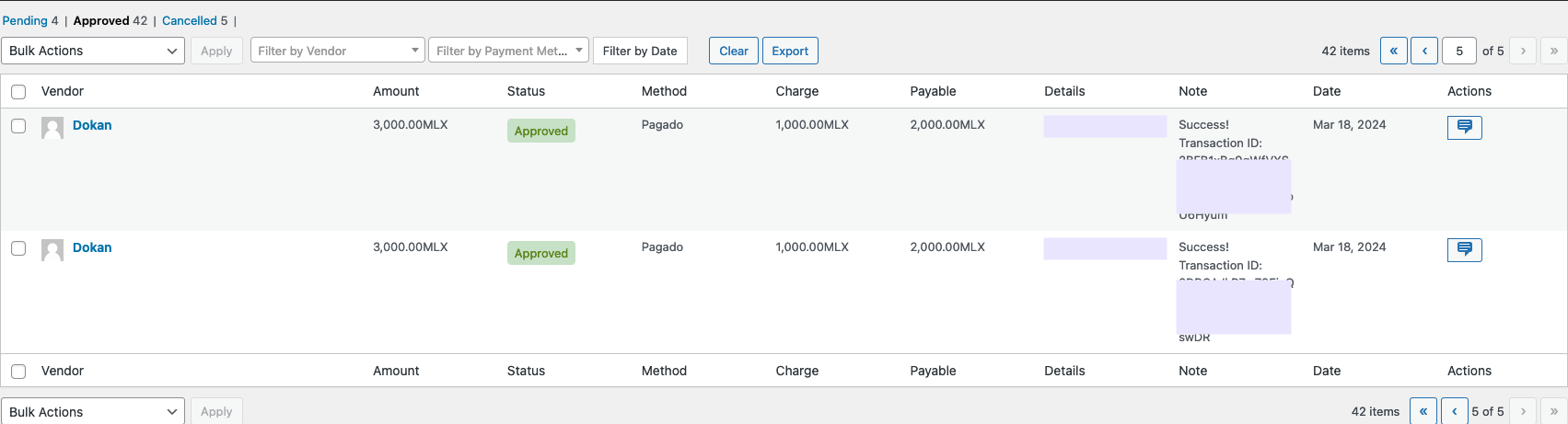 Dokan instant withdraw