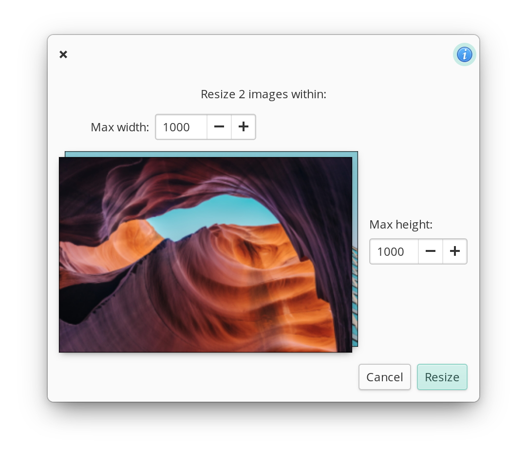 Screenshot resize multiple images