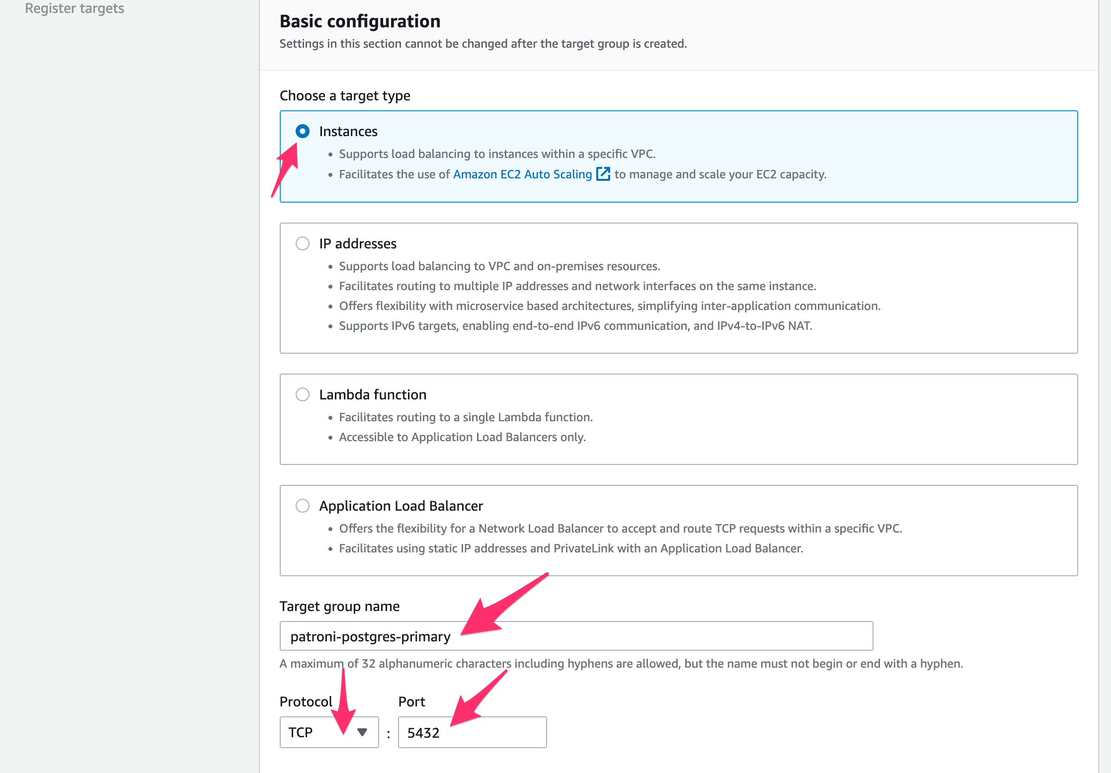 Choose Instances