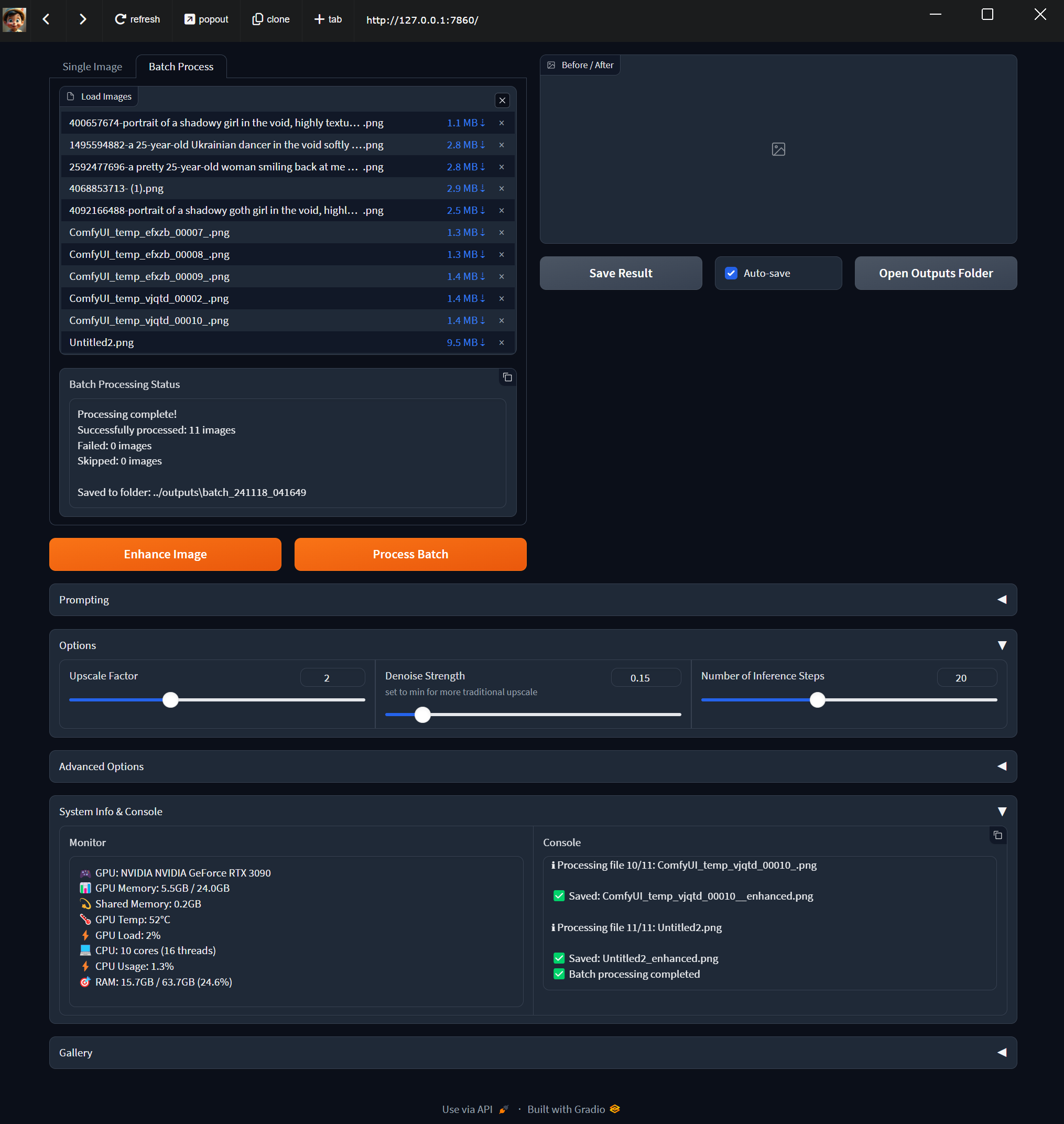 Batch Process Interface