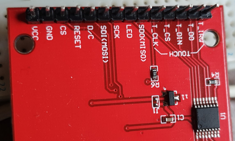 Ilitek 9341/XPT 2046 pinout