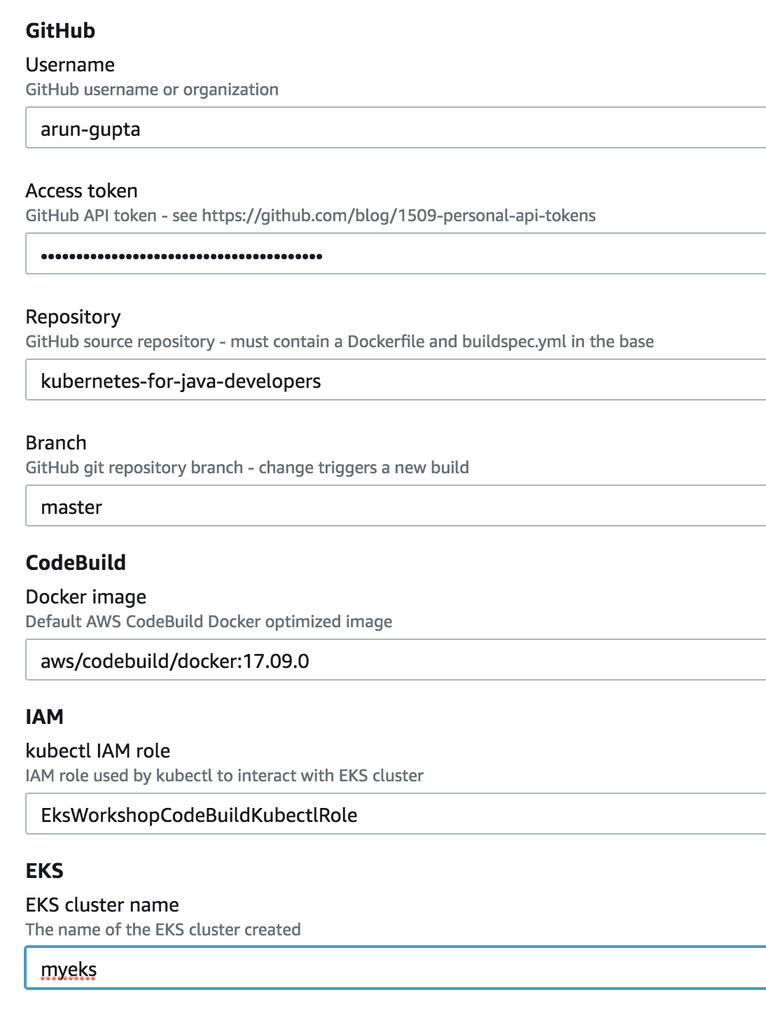 codepipeline template