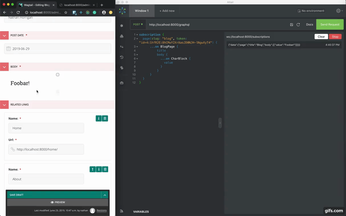 GraphQL Preview Demo