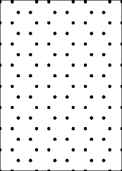 Hex grid dots