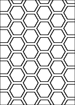 Hex grid with gaps