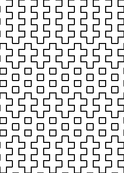 hitomezashi: dense grid