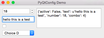 Demo of config setting with widgets #4