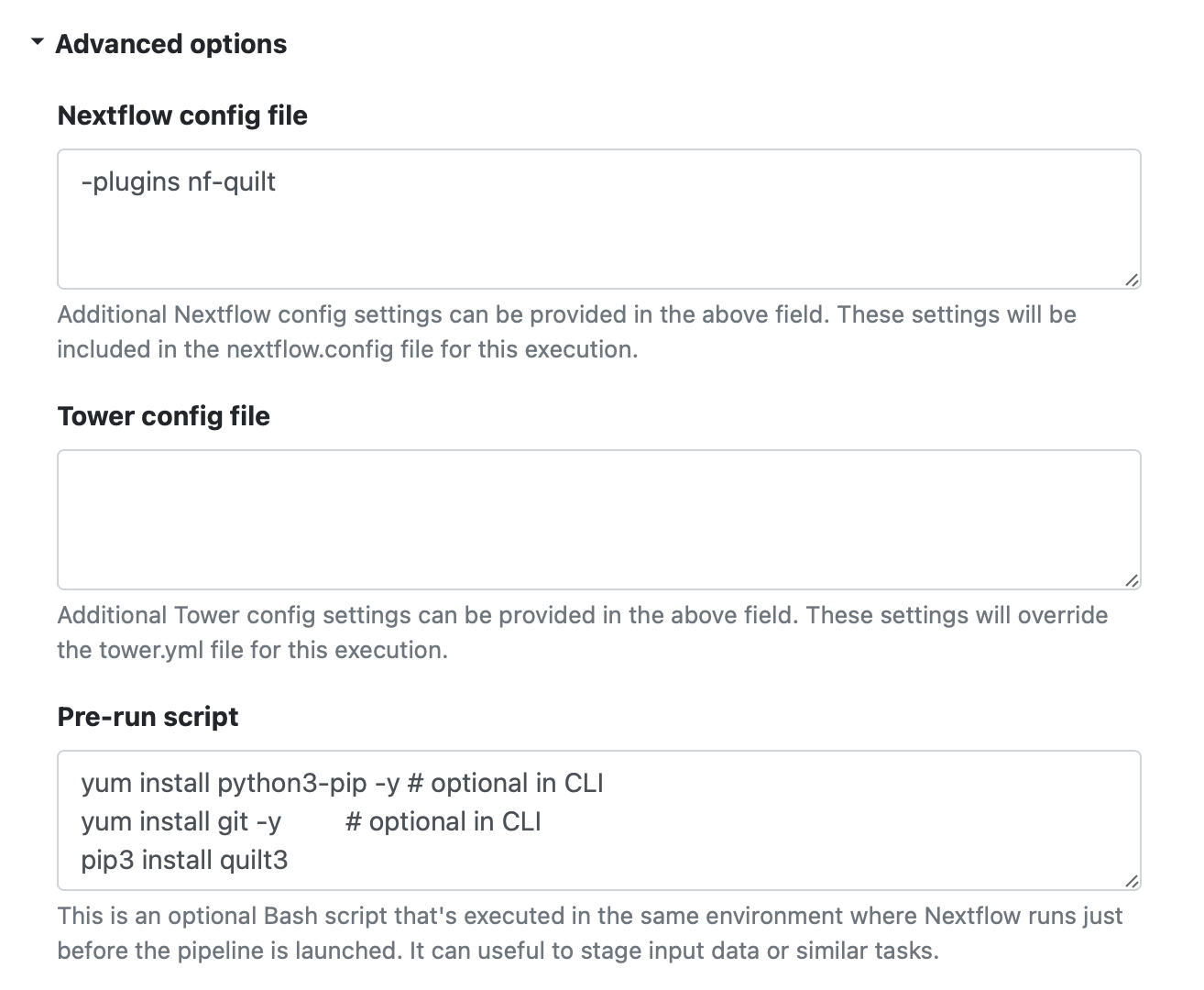 Example Tower Configuration