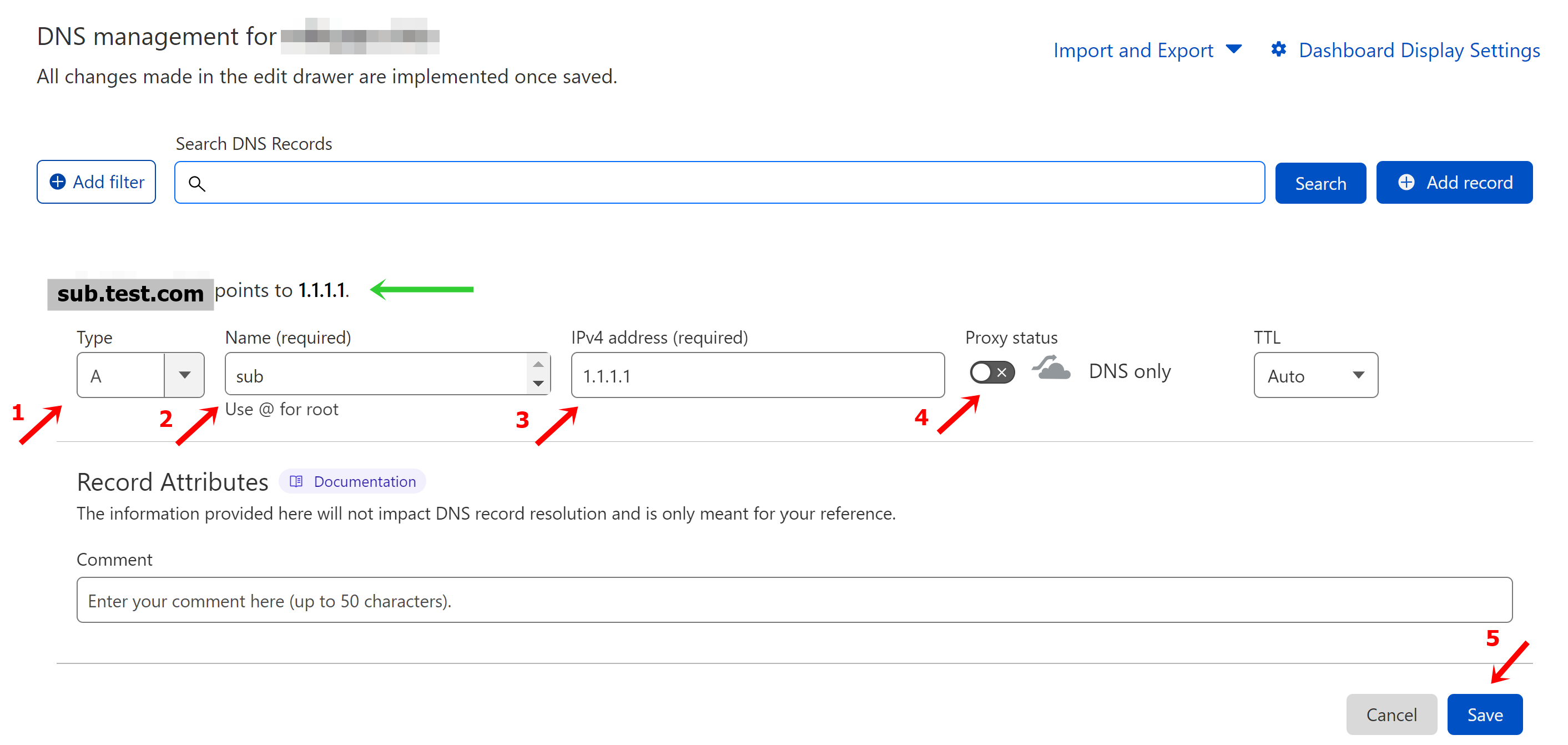 cloudflare add site