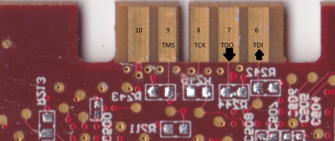 PCB back side J2