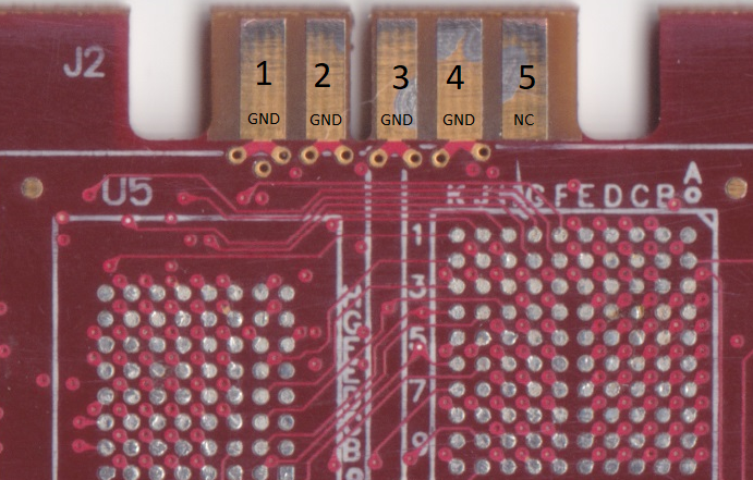 PCB component side J2