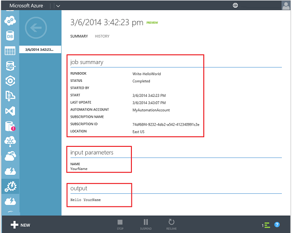 Runbook Summary