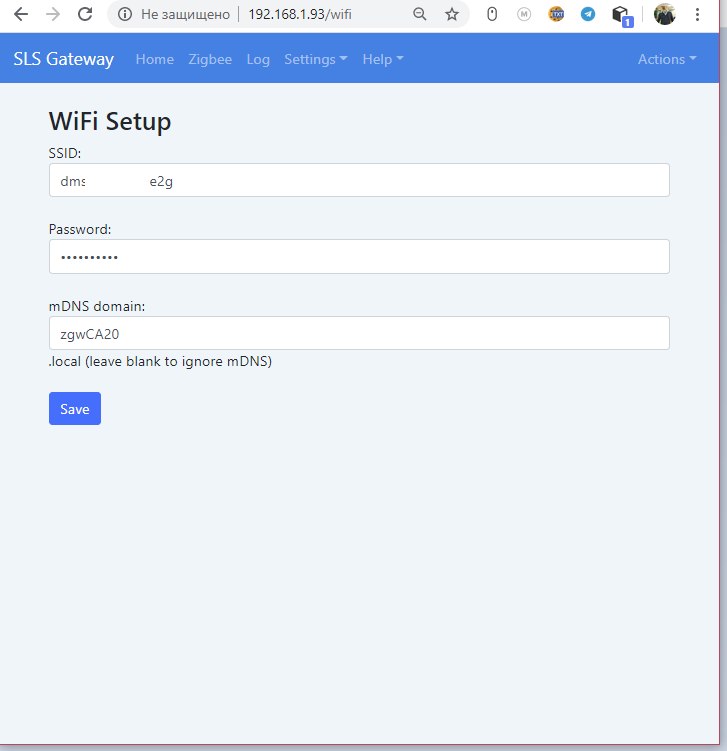 Main menu - Settings - WiFi