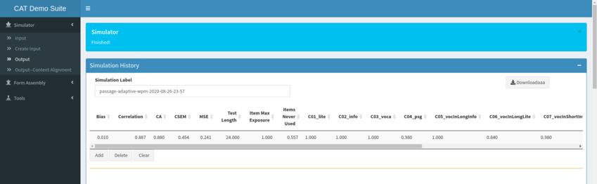 Simulator - Run Example