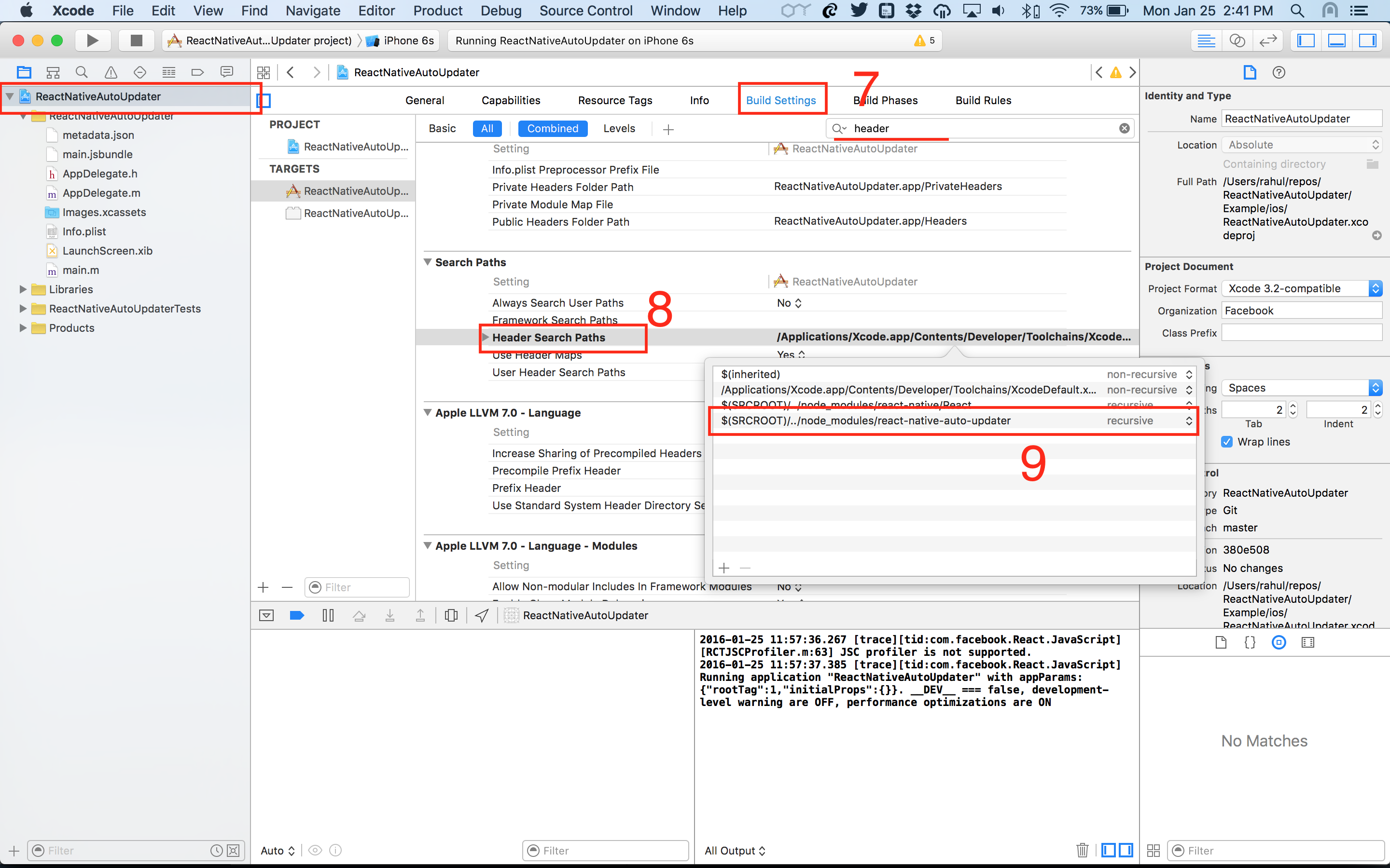 Header Search Paths