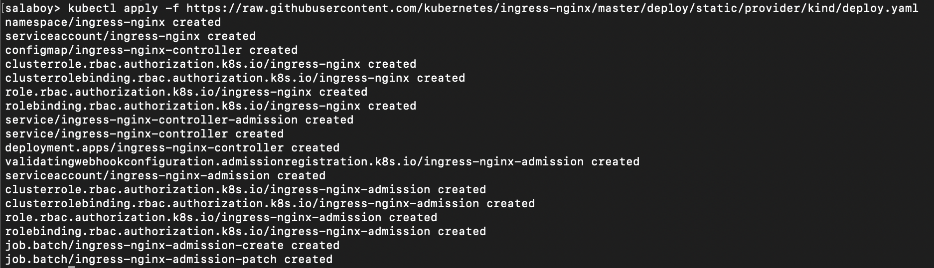 KIND install NGINX