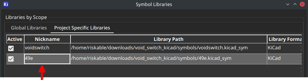 Add the symbol libraries