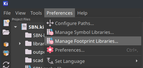 Manage Footprint Libraries