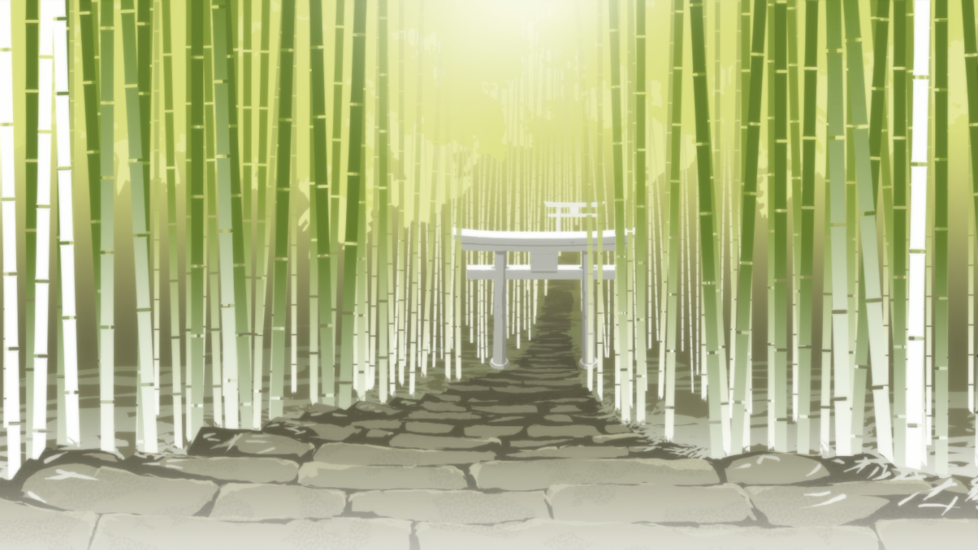 a_bench_in_a_bamboo_forest