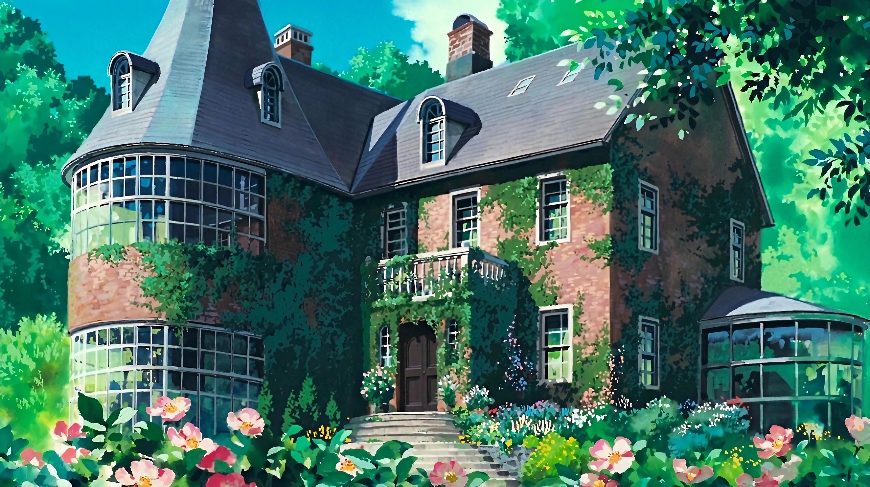 a_house_with_ivy_on_the_front