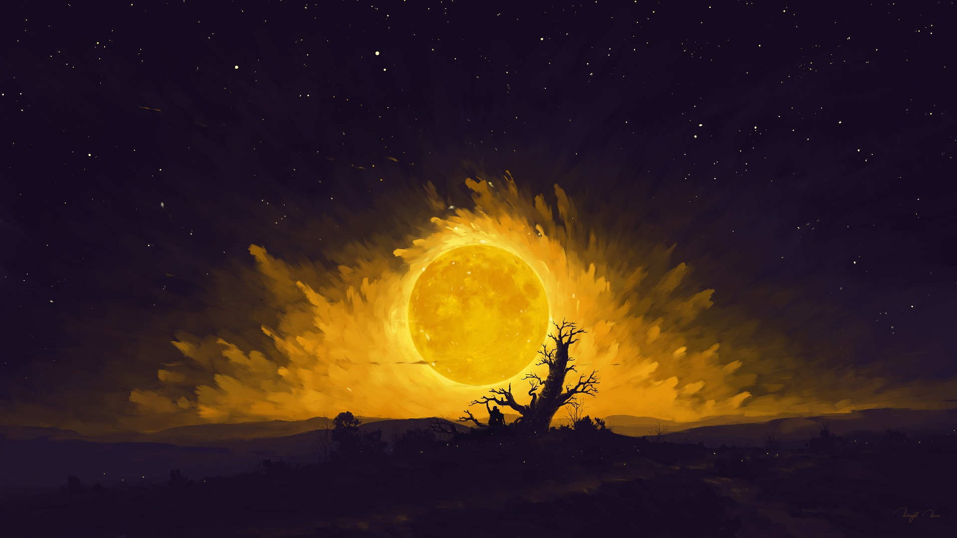 a_yellow_moon_in_the_sky