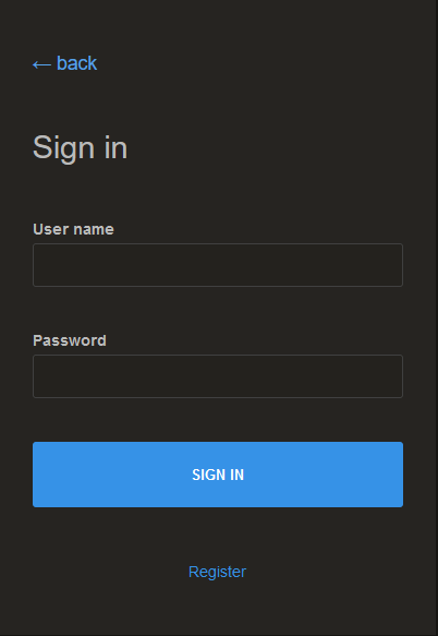 Login Screenshot