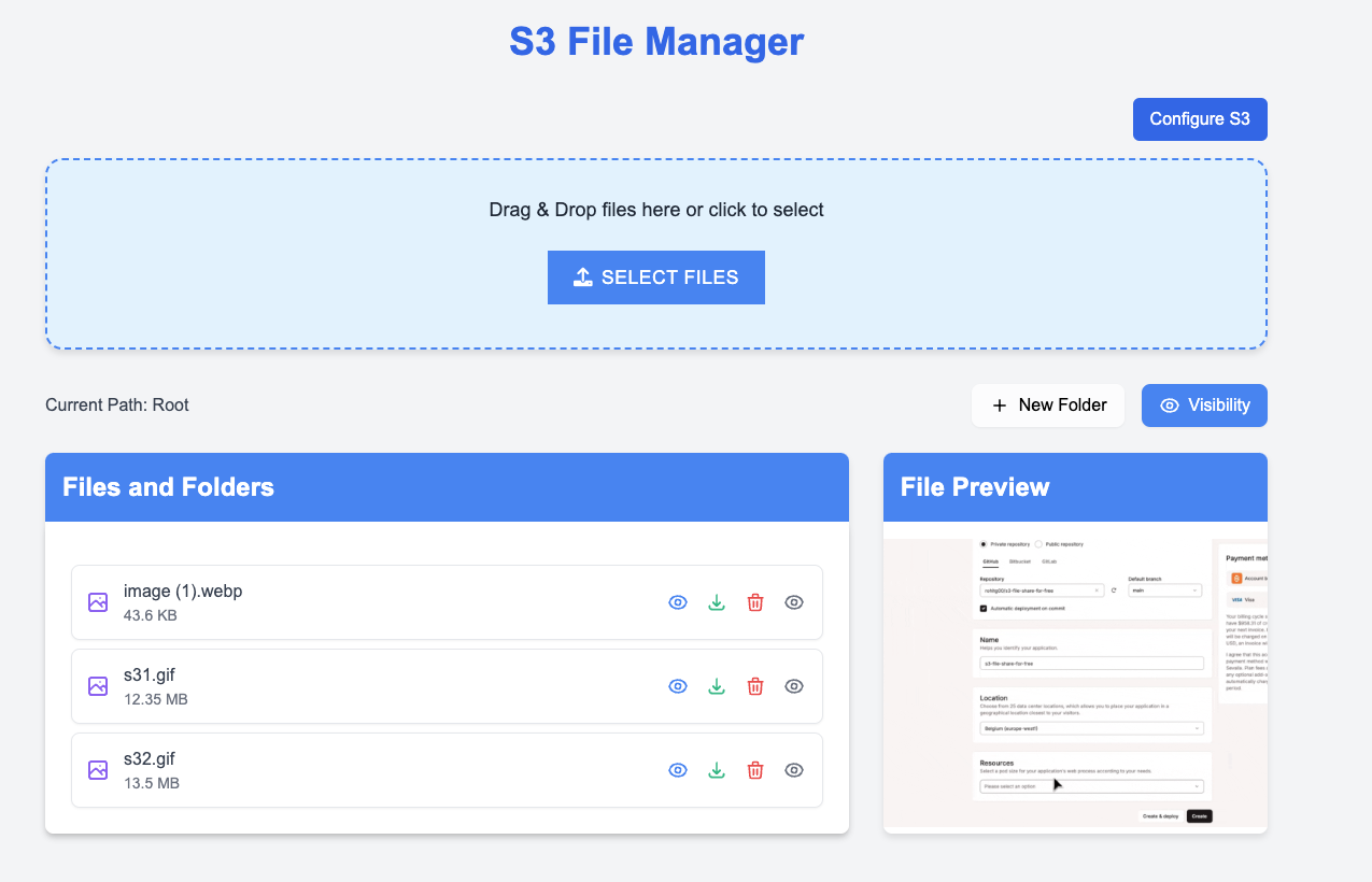 Storage Manager Screenshot